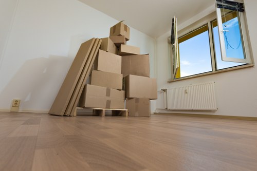 Careful loading during a local move in Brondesbury