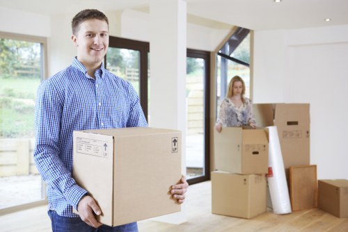 Local moving team preparing for a removals van job in Brondesbury
