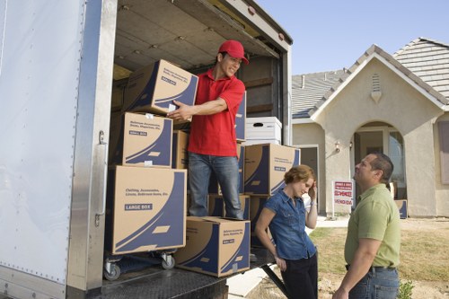 Careful furniture transport and loading during a Brondesbury move