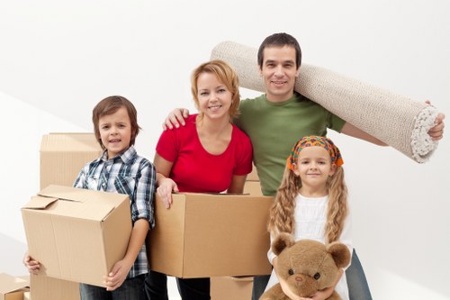 Office relocation and boxed equipment in Brondesbury