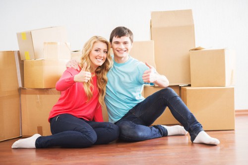 Local movers assisting with a commercial relocation near Brondesbury