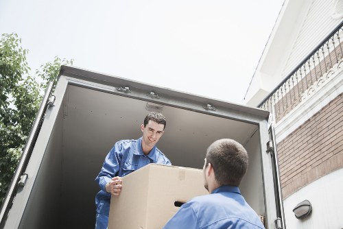 Packed household items ready for a local move