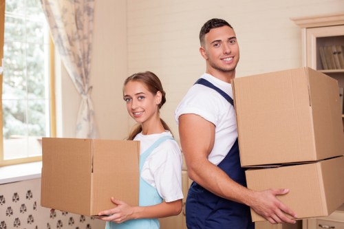 Commercial furniture pick-up from an office or workspace near Brondesbury