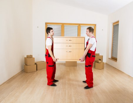 Packing and furniture handling during a Brondesbury house move